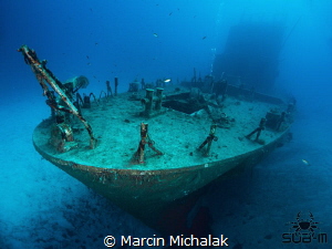 The wreck of P31 bow section Gozo by Marcin Michalak 